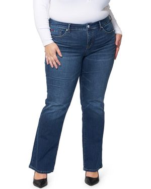 Slink Jeans Mid Rise Slim Bootcut Jeans - Blue
