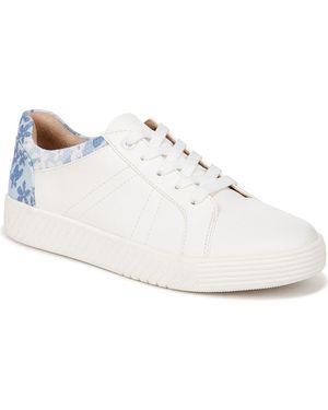 Naturalizer Iridescent Faux Leather Sneakers - White