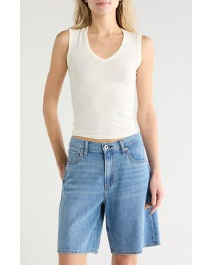 Rag & Bone Lucy V-Neck Sleeveless Top - Natural