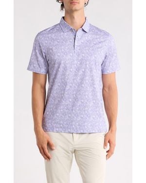 Bugatchi Short Sleeve Polo - Blue