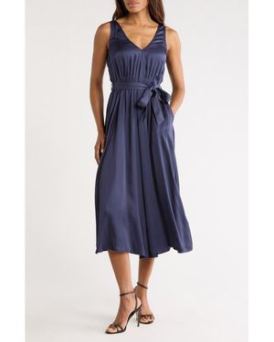 FRNCH Achouak Woven Dress - Blue