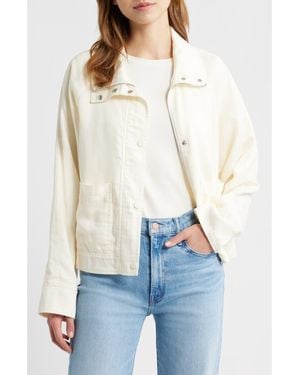 Bernardo Crop Utility Jacket - White