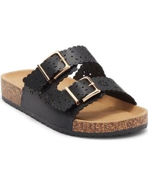 Top Moda Cory Slide Sandal - Black