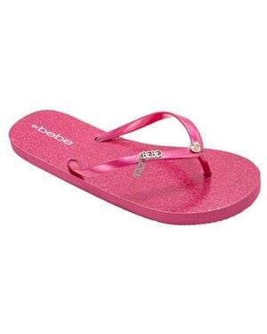 Bebe Glittery Thong Sandal - Pink