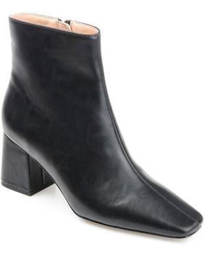 Journee Collection Haylinn Vegan Leather Bootie - Black