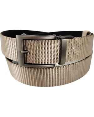 Vince Camuto Reversible Ratchet Buckle Web Belt - Multicolor