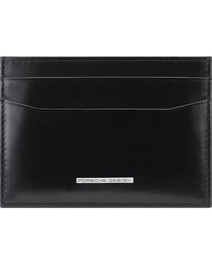 Porsche Design Classic Rfid Card Holder Money Clip Wallet - Black