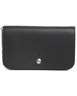 Longchamp Le Pliage Neo Wallet On A Chain - Gray
