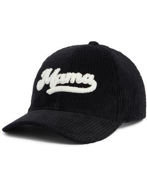 David & Young 'Mama' Chenille Patch Corduroy Baseball Cap - Black