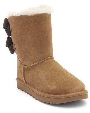 UGG Bailey Bow Genuine Shearling Boot - Brown