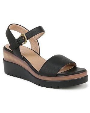Naturalizer Graciela Wedge Sandal - Black