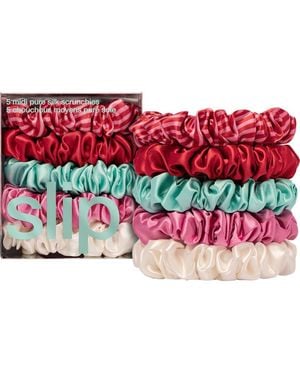 Slip Pure Silk Midi Scrunchie Set - Pink