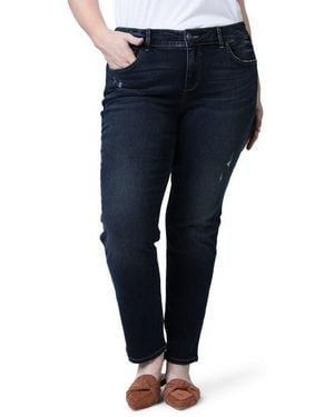 Slink Jeans Mid-Rise Slim Ankle Jeans - Blue