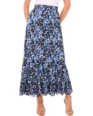 Vince Camuto Tiered Maxi Skirt - Blue