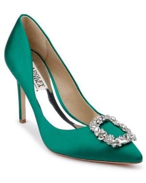 Badgley Mischka Cher Crystal Embellished Pump - Green