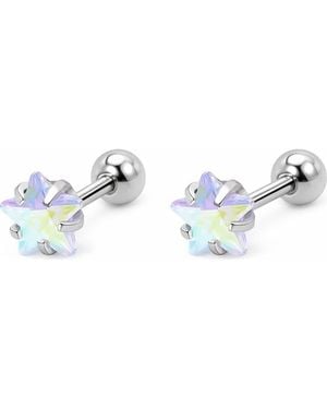 Rebel Star Crystal Single Earring - Multicolor