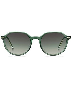 BOSS 51Mm Round Geometric Sunglasses - Green