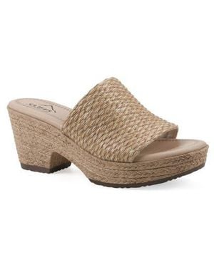 White Mountain Biancia Platform Slide Sandal - Multicolor