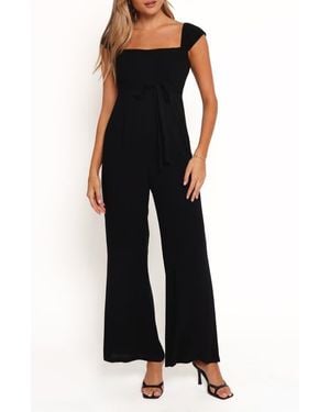 Petal & Pup Crosby Cap Sleeve Jumpsuit - Black