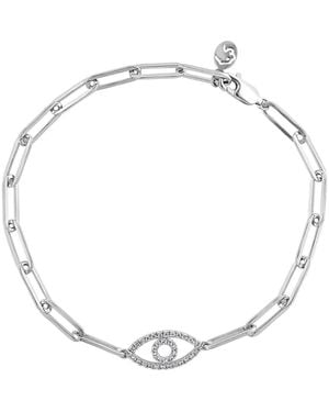 Effy Diamond Evil Eye Chain Bracelet - White