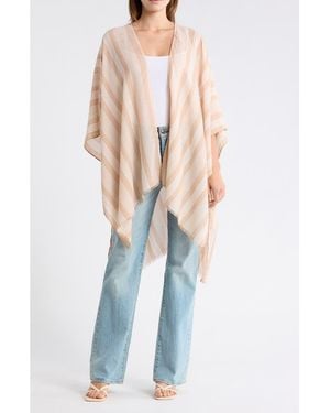 Nordstrom Rack Gauze Ruana - Blue