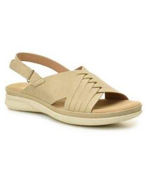 Taryn Rose Woven Slingback Sandal - Natural