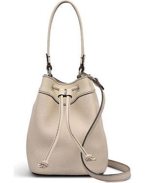 Radley Albany Avenue Mini Drawstring Leather Crossbody Bag - Natural