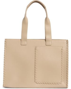 BCBGMAXAZRIA Whipstitch Tote - Natural