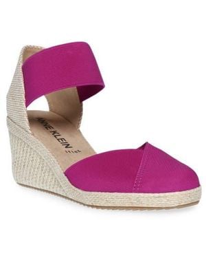 Anne Klein Zoey Wedge Sandal - Pink