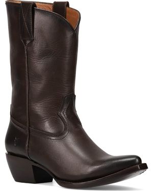 Frye Sacha Mid Pull-On Leather Boot - Brown