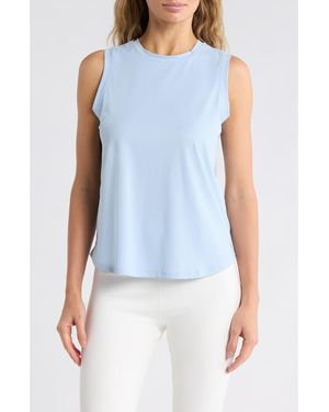 Marika Lily Performance High-Low Tank - Blue