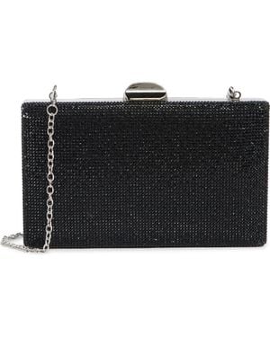 ALESSIA BIANCHI Crystal Frame Clutch - Black