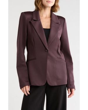 GOOD AMERICAN Classic Sculpted Blazer - Purple