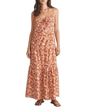 Faherty Sun Chaser Maxi Dress - Orange