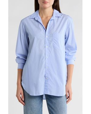 Frank & Eileen Joedy Relaxed Fit Stripe Button-Up Shirt - Blue