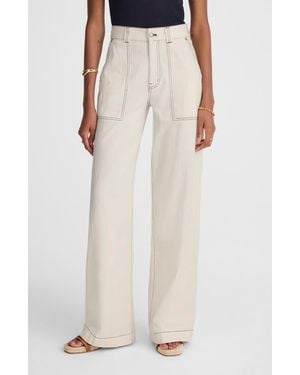 Madewell Superwide Leg Utility Jeans - White