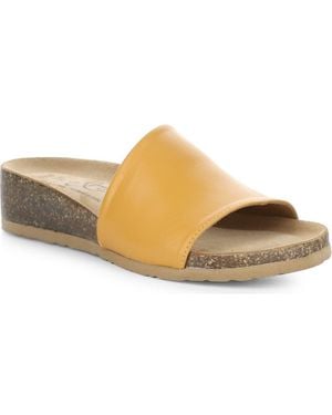 Bos. & Co. Lux Slide Sandal - Brown