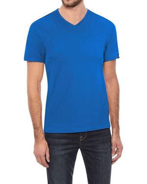 Xray Jeans Soft Cotton V-Neck T-Shirt - Blue