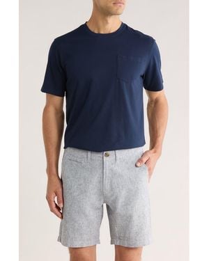 14th & Union Peached Jersey Pocket T-Shirt - Blue