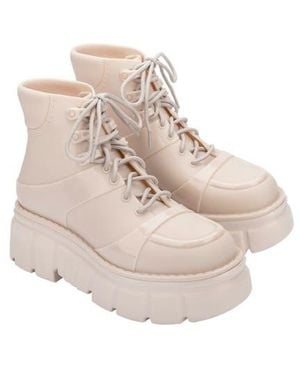 Melissa Rebel Lug Sole Boot - Natural