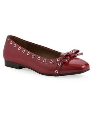 White Mountain Bodhi Ballet Flat - Red