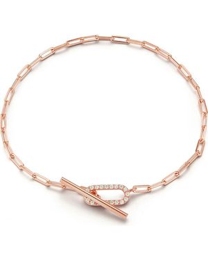Glaze Jewelry Cubic Zirconia Toggle Bracelet - Natural