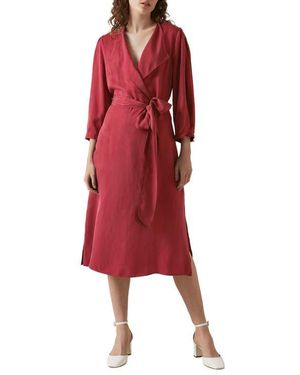 LK Bennett Iris Long Sleeve Wrap Dress - Red