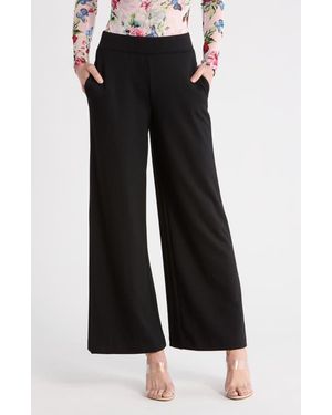 L'Agence Darcelle High Waist Wide Leg Pants - Black