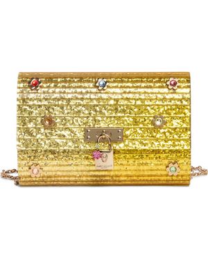 Kurt Geiger Brixton Lock Party Clutch - Metallic