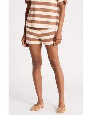 French Connection Stripe Knit Shorts - Multicolor