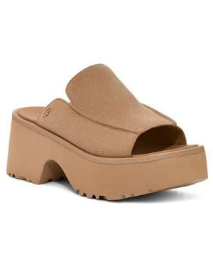 UGG New Heights Platform Slide Sandal - Brown