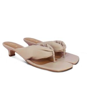 Saint G. Amorina Leather Sandal - Natural
