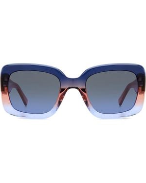 Kate Spade Bellamys 52Mm Gradient Rectangular Sunglasses - Blue