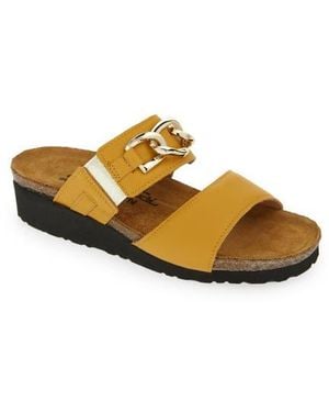 Naot Victoria Wedge Slide Sandal - Metallic